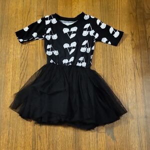 Huxbaby Australian Boutique Monochrome Cat Pattern Dress